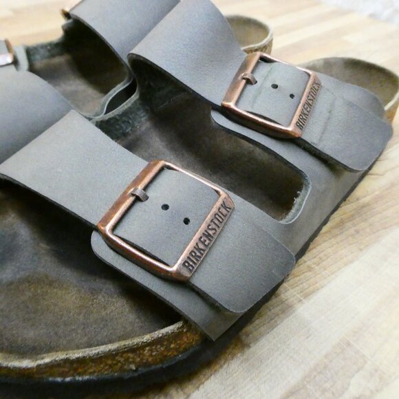 Birkenstock Arizona Stone double strap buckle adj. footbed sandals M/9 L/11 main image 7